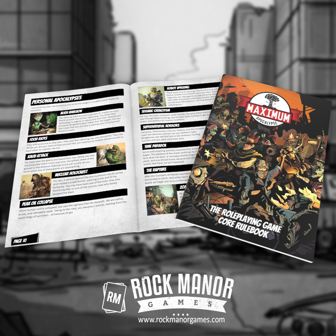 Maximum Apocalypse RPG: Core Book – Rock Manor Games